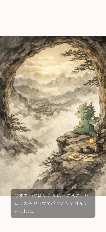 えほんぷらす 絵本ビューア画面